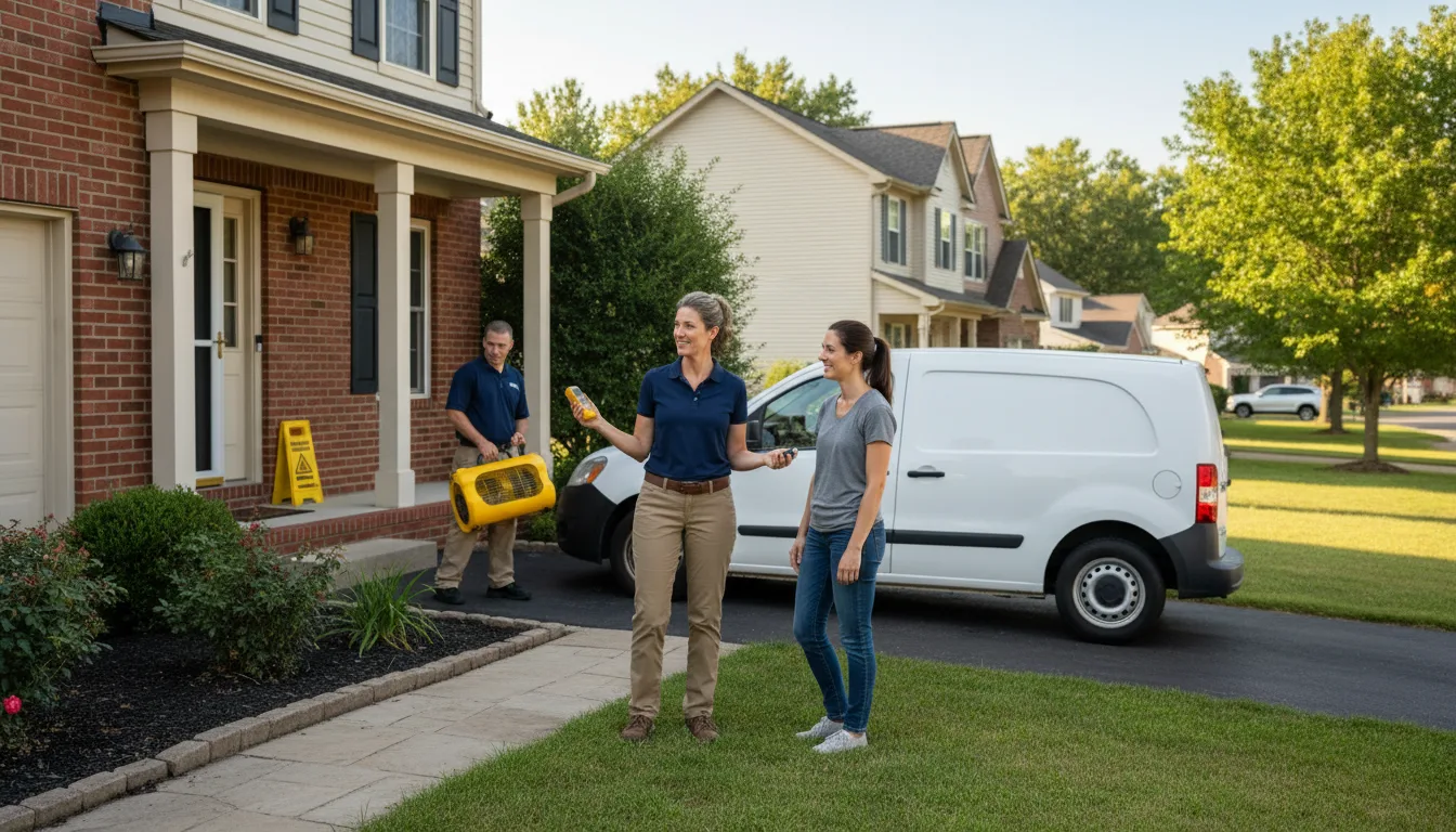 Residential water damage restoration in Athol, MA